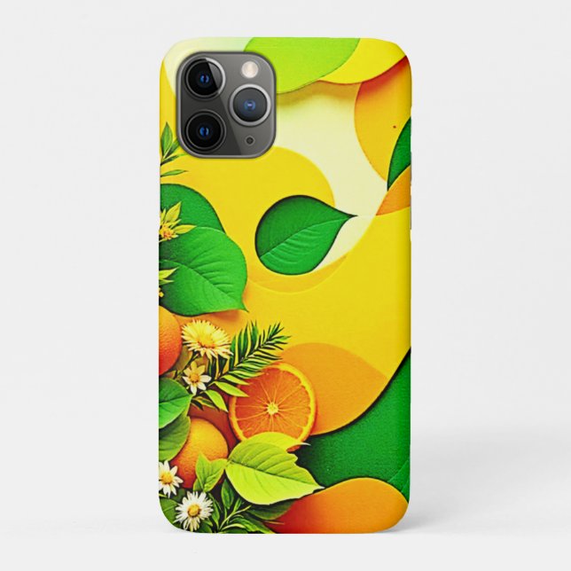 Fresh Citrus Summer Vibes Art Case-Mate iPhone Case (Back)