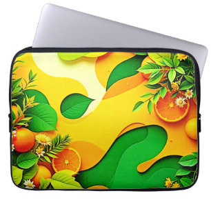 Fresh Citrus Summer Vibes Art Laptop Sleeve