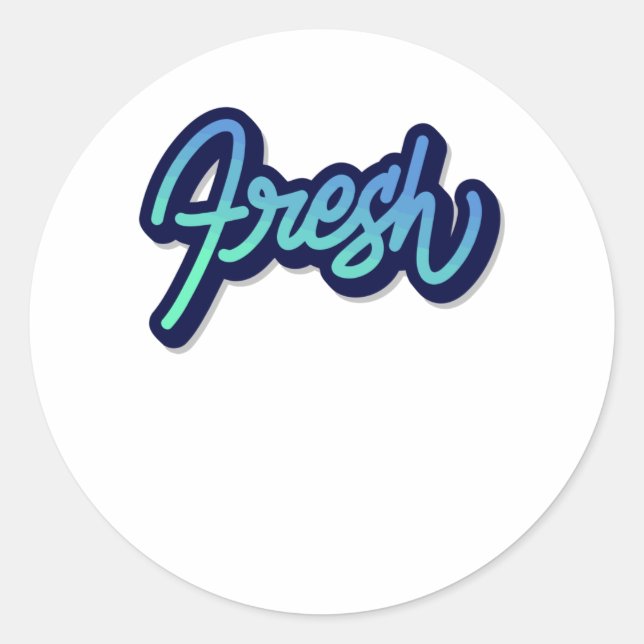Fresh Classic Round Sticker (Front)