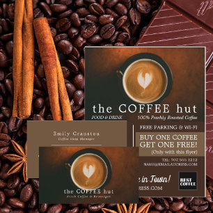Fresh Coffee, Barista, Café, Coffeehouse Advert Flyer