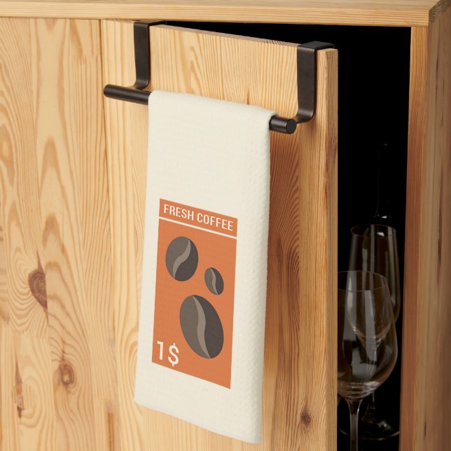 Fresh Coffee Tea Towel (Thirds Fold)