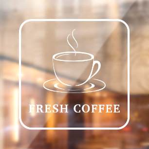 Fresh Coffee Window Cling