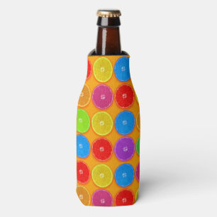 Fresh Colourful Orange Slices Bottle Cooler