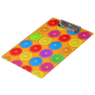 Fresh Colourful Orange Slices Clipboard