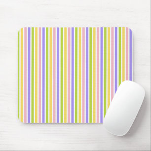 Fresh Colourful Striped Abstract Style Pattern Mouse Mat