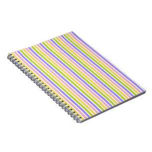 Fresh Colourful Striped Abstract Style Pattern Notebook
