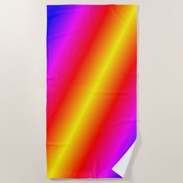 Fresh Colours Beach Towel Neon Colourful Colour (Front)