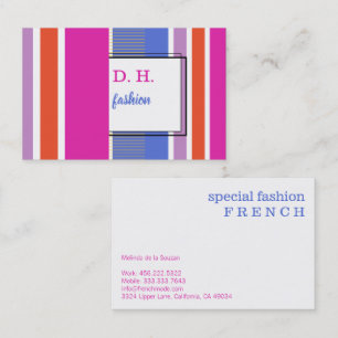 Fresh Cool Fashion colours Business Card