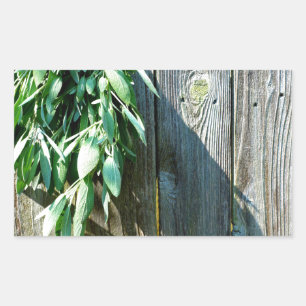 Fresh-cut Sage Barn-wood Rectangular Sticker