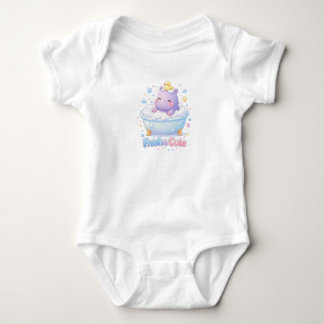 Fresh & Cute Hippo Baby Bodysuit