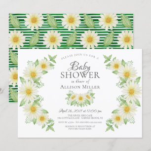 Fresh Daisy Floral Bridal Shower Invitation