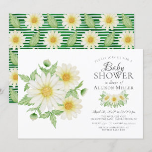 Fresh Daisy Floral Bridal Shower Invitation