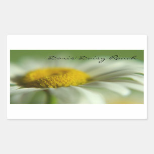 Fresh Daisy Rectangular Sticker