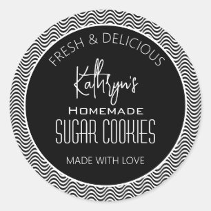 "Fresh & Delicious" Personalised Food Label