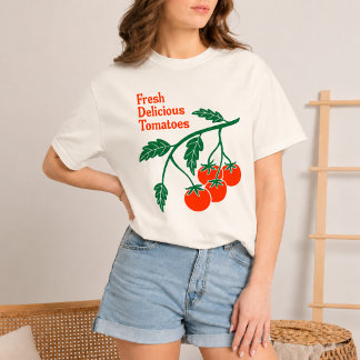 Fresh Delicious Tomatoes T-Shirt – Vintage Tomato Tri-Blend Shirt