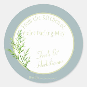 Fresh Dill Herb - Homemade Baking Gift Food Label