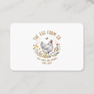 Fresh Eggs Business Card for Organic Egg Farm