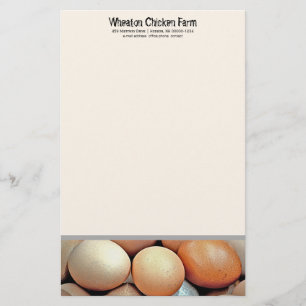 Fresh Eggs Chicken Farmers Personal Writing paper