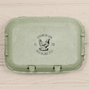 Fresh Eggs   Farmhouse Hen Self-inking Stamp