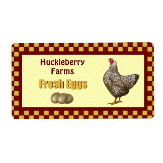 Fresh Eggs Gift Labels