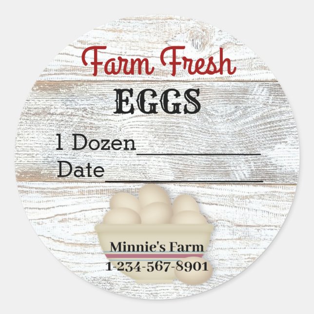 Fresh Eggs Sticker (Front)