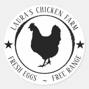 Fresh Eggs Vintage Chicken Farm Cartel Label Mini