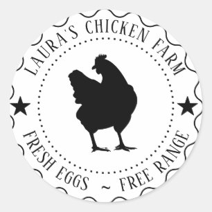 Fresh Eggs Vintage Chicken Farm Cartel Label Mini
