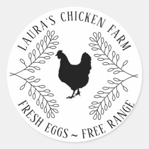 Fresh Eggs Vintage Chicken Farm Cartel Label Mini