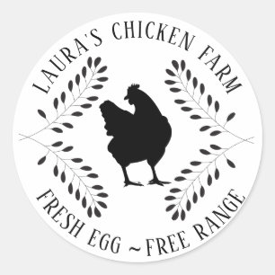 Fresh Eggs Vintage Chicken Farm Cartel Label Mini