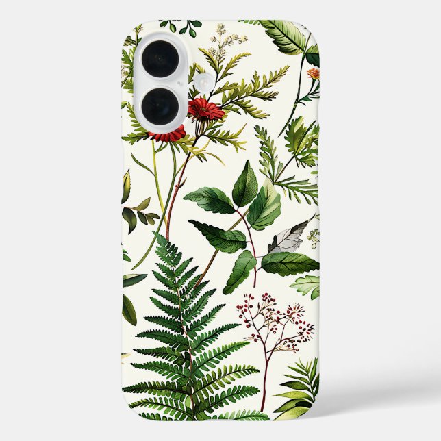 Fresh Elegant Delicate Botanical iPhone Case (Back)