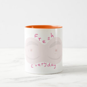fresh every day cute cartoon mug