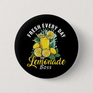 Fresh Every Day The Lemonade Boss 6 Cm Round Badge
