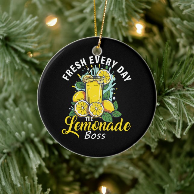 Fresh Every Day The Lemonade Boss Ceramic Tree Decoration (Tree)