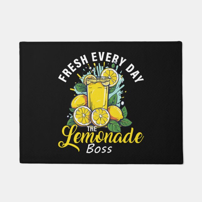 Fresh Every Day The Lemonade Boss Doormat (Front)