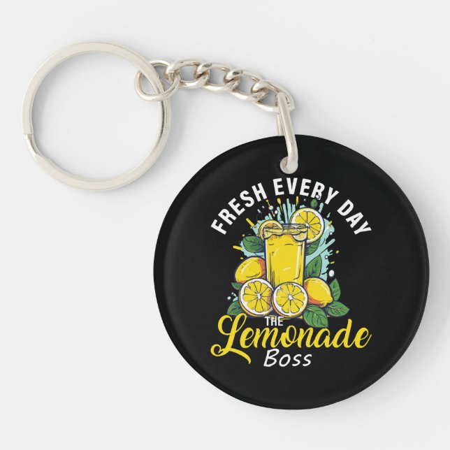 Fresh Every Day The Lemonade Boss Key Ring (Front)