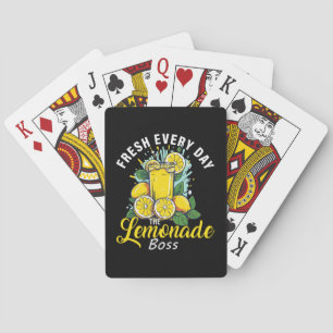 Fresh Every Day The Lemonade Boss Playing Cards