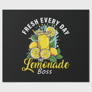 Fresh Every Day The Lemonade Boss Wrapping Paper