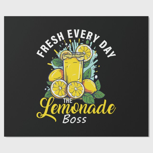 Fresh Every Day The Lemonade Boss Wrapping Paper (Flat)