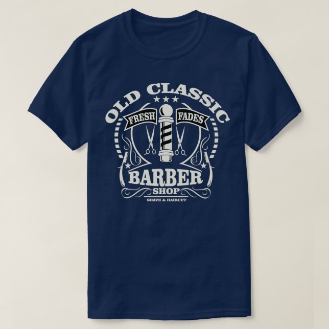 Fresh Fades Special Barber Shop Haircut Graphic De T-Shirt (Design Front)