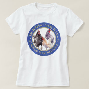 Fresh Farm Local Eggs T-shirt Farmers Market