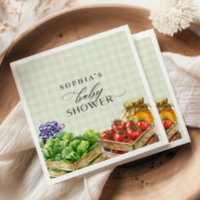 Fresh Farmers Market Locally Grown Baby Shower