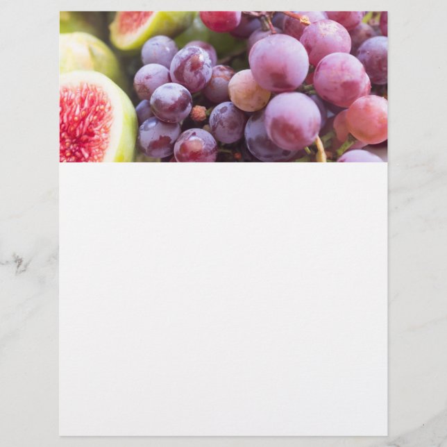 Fresh figs and grape flyer (Front)