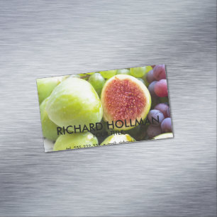Fresh figs and grape 	Magnetic business card