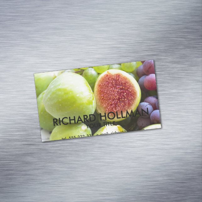 Fresh figs and grape 	Magnetic business card (In Situ)