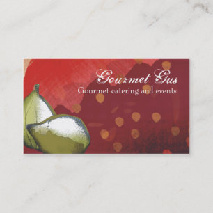 fresh figs fruit chef catering business cards, ... business card