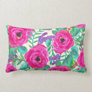 Fresh Florals Decorative Lumbar Pillow