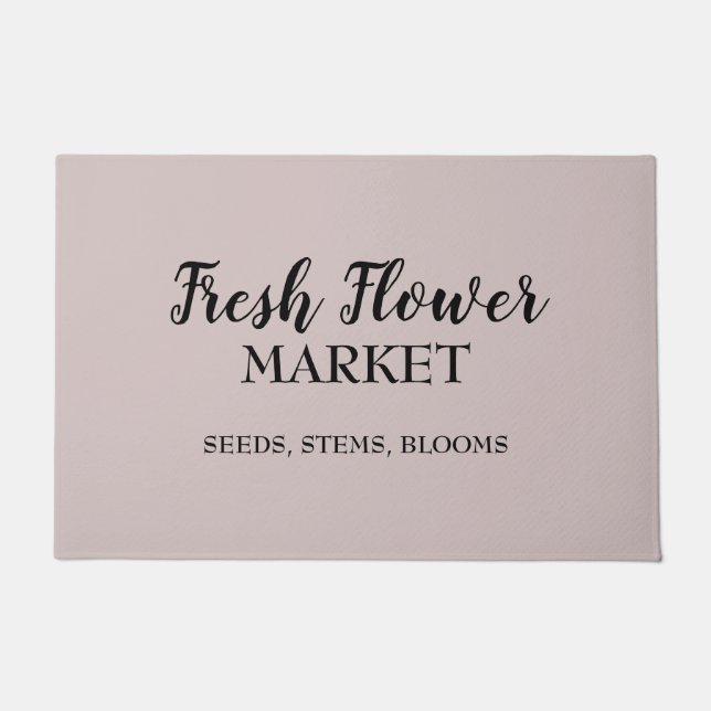 Fresh Flower Market Florist  Doormat (Front)