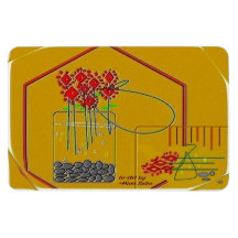 "Fresh Flowers Always Make My Day" 4 x 6 Magnet