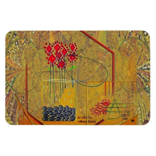 "Fresh Flowers Always Make My Day" Magnet