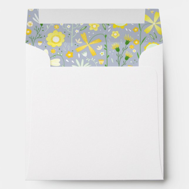 Fresh Flowers Botanical Envelope (Back (Bottom))